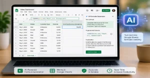 Using AI to generate a Google Sheets formula from a natural language prompt